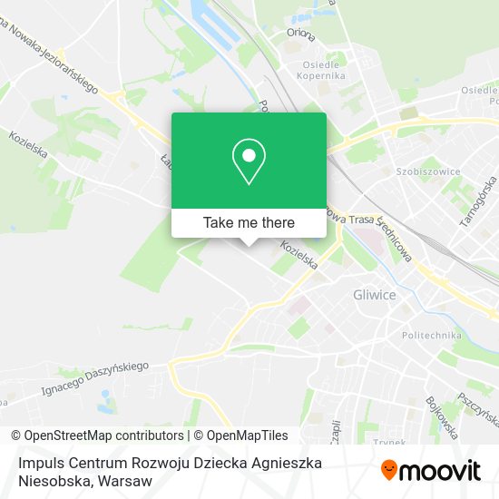 Карта Impuls Centrum Rozwoju Dziecka Agnieszka Niesobska