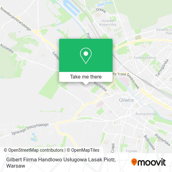 Gilbert Firma Handlowo Usługowa Lasak Piotr map