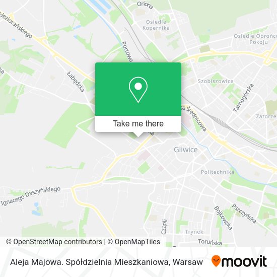 Aleja Majowa. Spółdzielnia Mieszkaniowa map