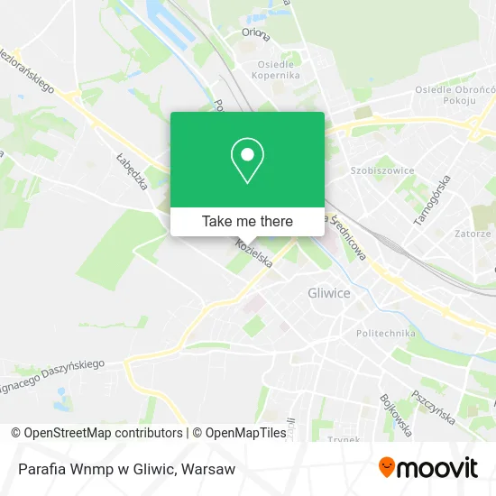 Parafia Wnmp w Gliwic map