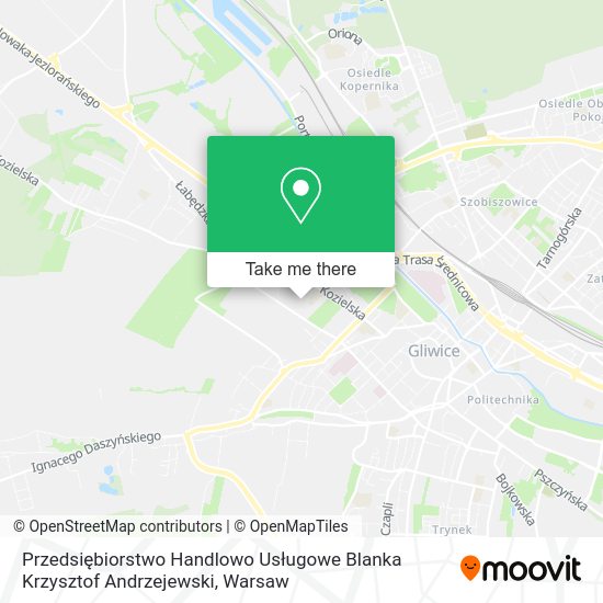 Przedsiębiorstwo Handlowo Usługowe Blanka Krzysztof Andrzejewski map