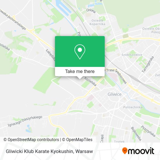 Gliwicki Klub Karate Kyokushin map