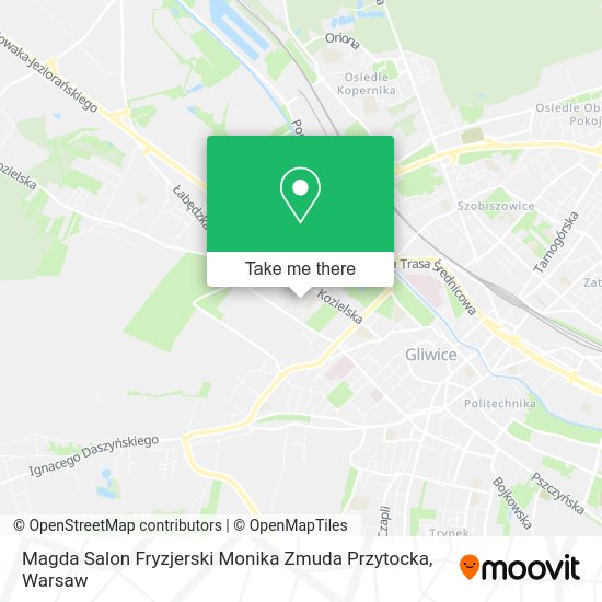 Карта Magda Salon Fryzjerski Monika Zmuda Przytocka