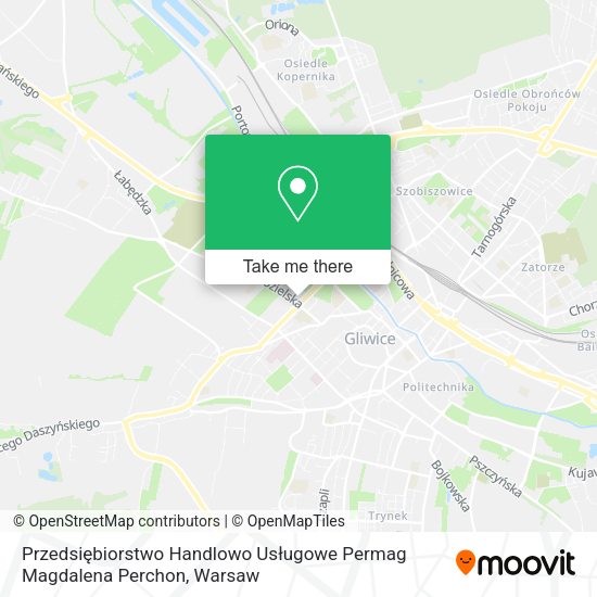 Przedsiębiorstwo Handlowo Usługowe Permag Magdalena Perchon map