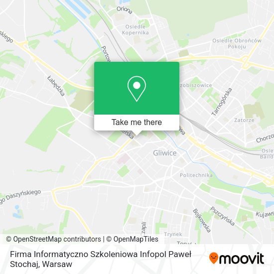 Firma Informatyczno Szkoleniowa Infopol Paweł Stochaj map