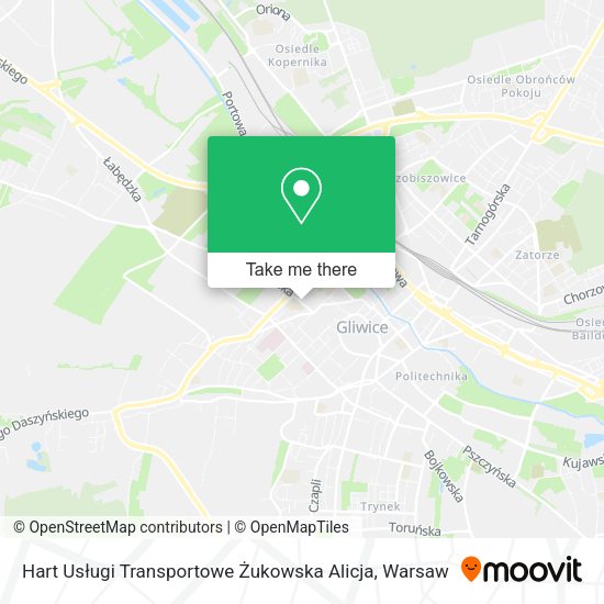 Hart Usługi Transportowe Żukowska Alicja map