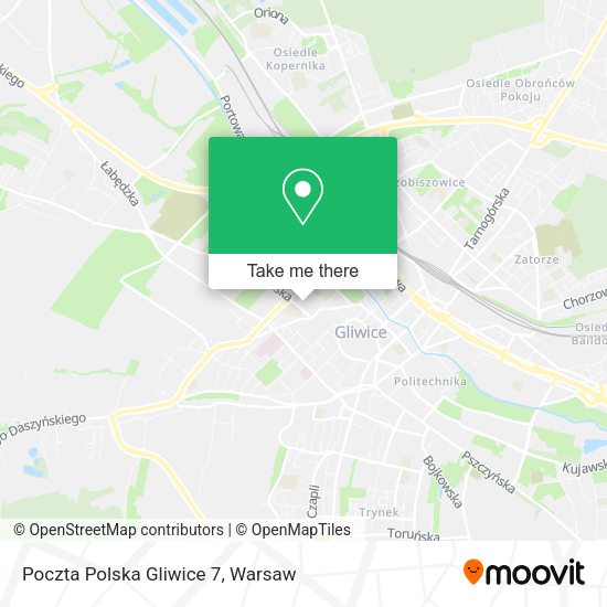 Poczta Polska Gliwice 7 map