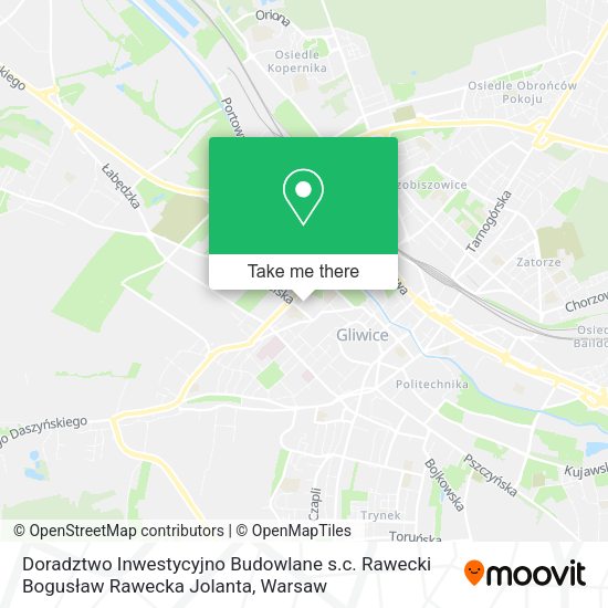 Doradztwo Inwestycyjno Budowlane s.c. Rawecki Bogusław Rawecka Jolanta map