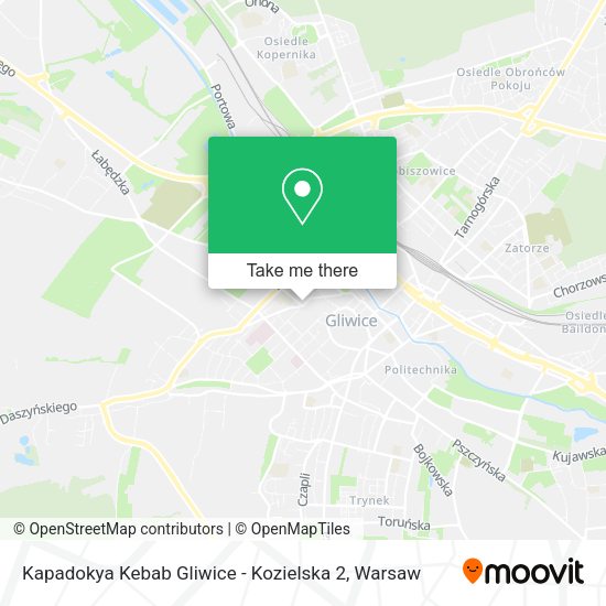 Kapadokya Kebab Gliwice - Kozielska 2 map