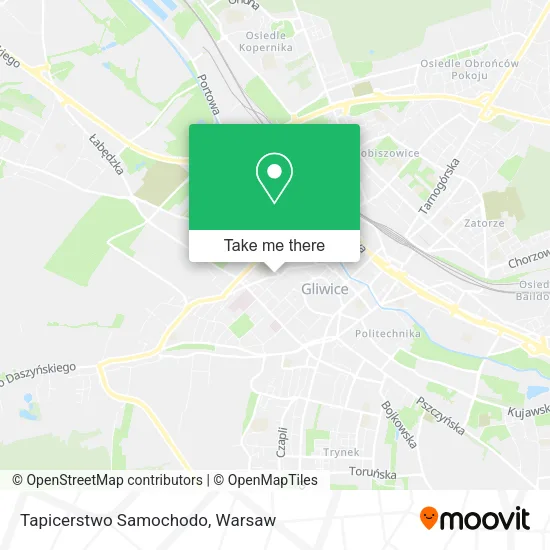 Карта Tapicerstwo Samochodo