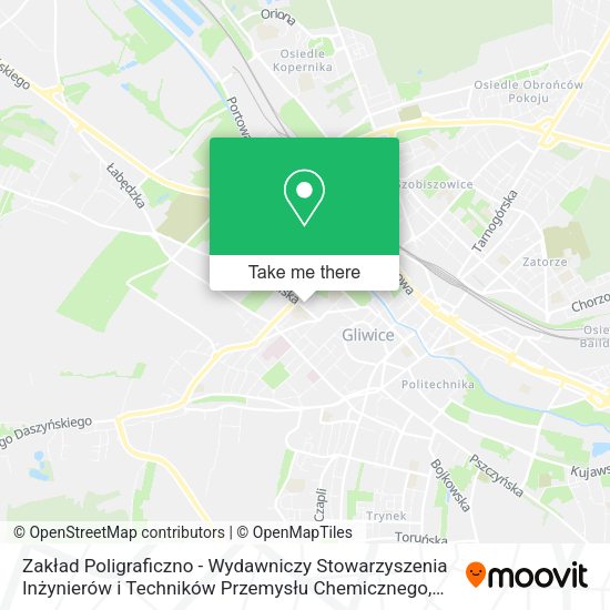 Zakład Poligraficzno - Wydawniczy Stowarzyszenia Inżynierów i Techników Przemysłu Chemicznego map