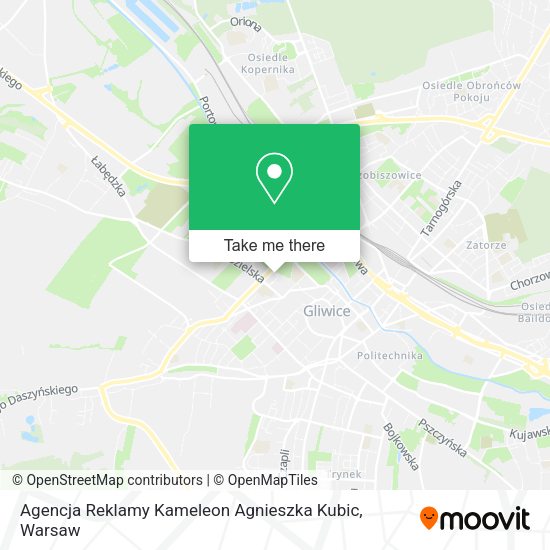 Agencja Reklamy Kameleon Agnieszka Kubic map