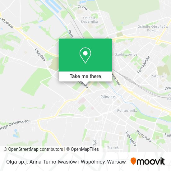 Olga sp.j. Anna Turno Iwasiów i Wspólnicy map