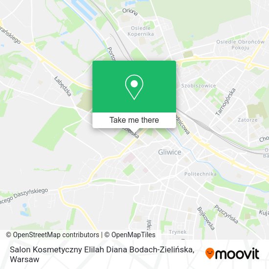 Salon Kosmetyczny Elilah Diana Bodach-Zielińska map