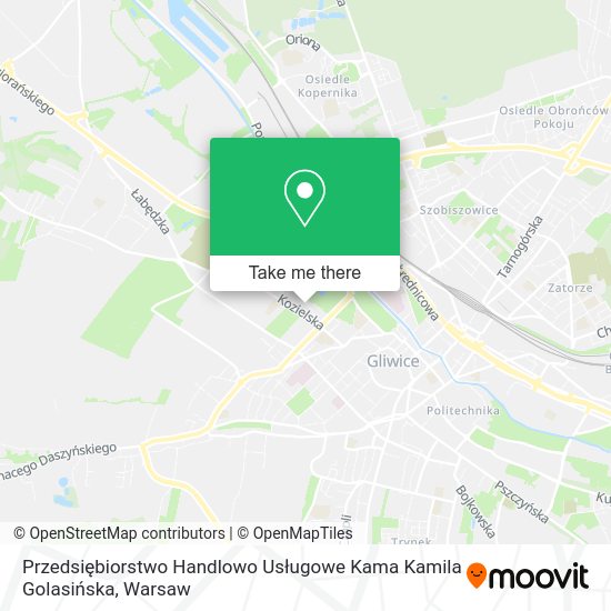 Przedsiębiorstwo Handlowo Usługowe Kama Kamila Golasińska map