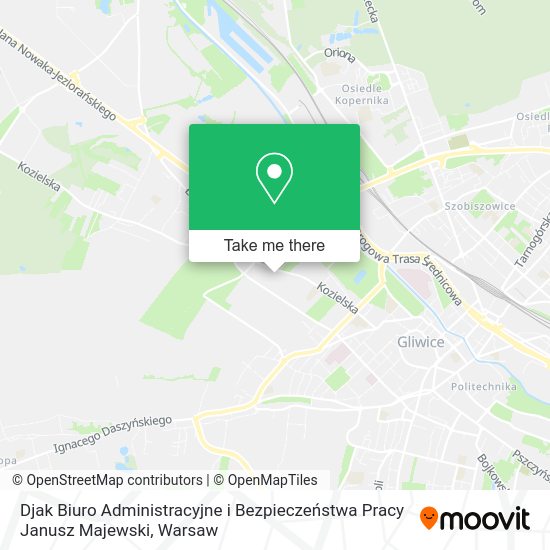 Djak Biuro Administracyjne i Bezpieczeństwa Pracy Janusz Majewski map