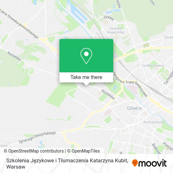 Szkolenia Językowe i Tłumaczenia Katarzyna Kubit map