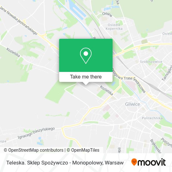 Teleska. Sklep Spożywczo - Monopolowy map