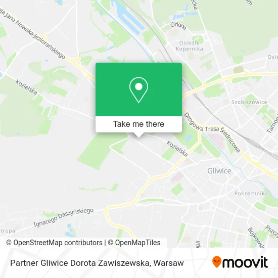 Partner Gliwice Dorota Zawiszewska map