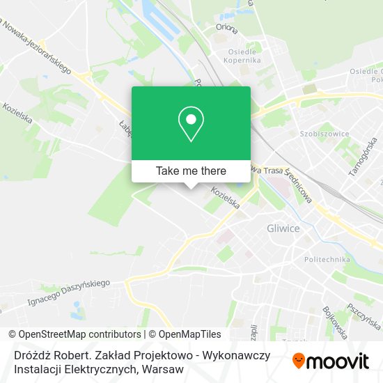 Dróżdż Robert. Zakład Projektowo - Wykonawczy Instalacji Elektrycznych map