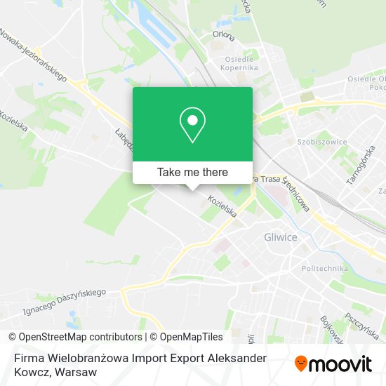 Firma Wielobranżowa Import Export Aleksander Kowcz map