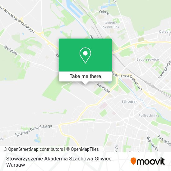 Карта Stowarzyszenie Akademia Szachowa Gliwice