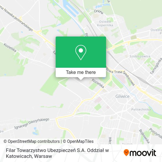 Filar Towarzystwo Ubezpieczeń S.A. Oddział w Katowicach map