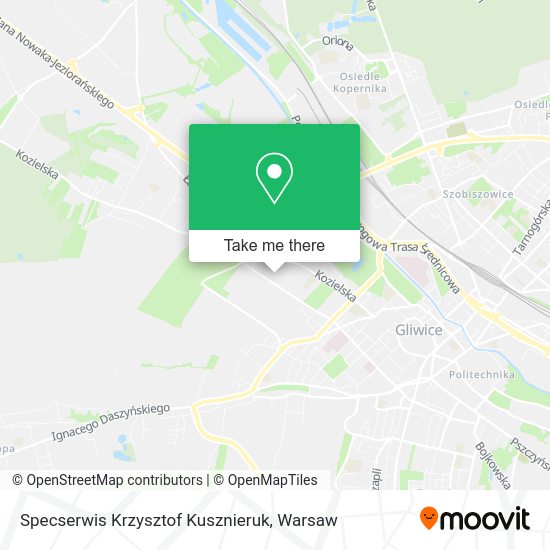 Specserwis Krzysztof Kusznieruk map