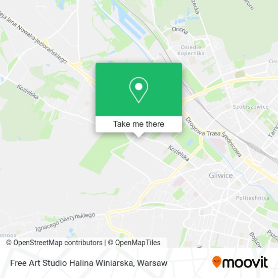 Free Art Studio Halina Winiarska map