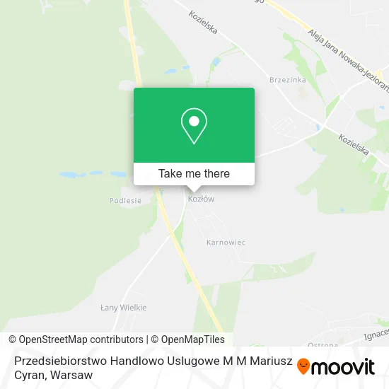 Карта Przedsiebiorstwo Handlowo Uslugowe M M Mariusz Cyran