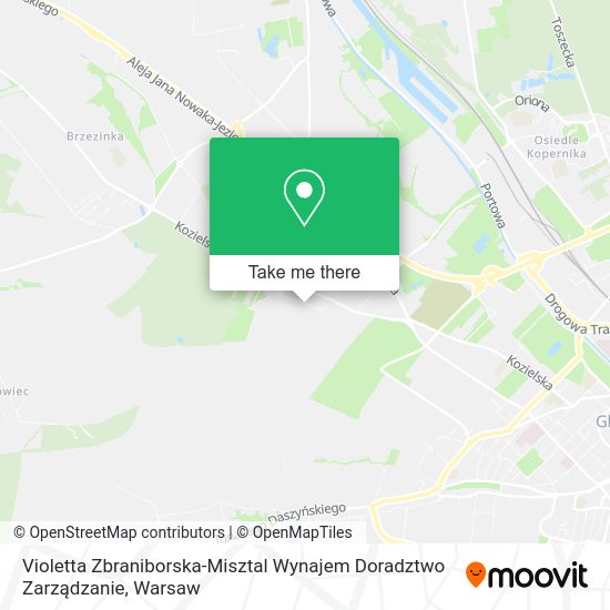 Violetta Zbraniborska-Misztal Wynajem Doradztwo Zarządzanie map