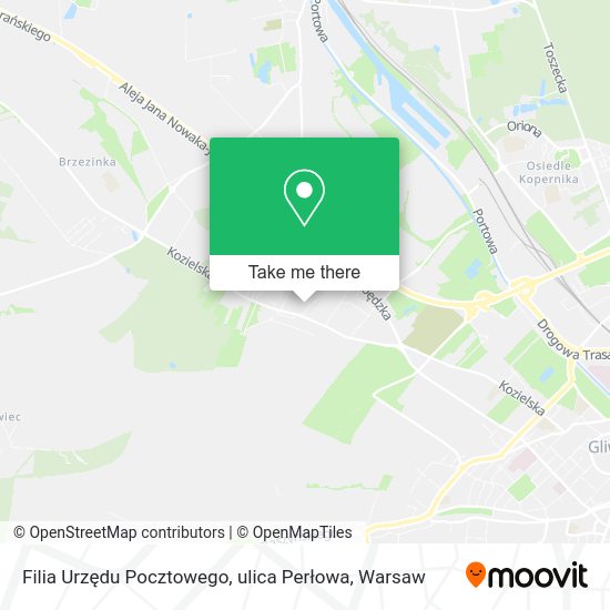 Filia Urzędu Pocztowego, ulica Perłowa map