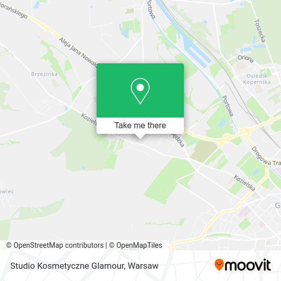 Studio Kosmetyczne Glamour map