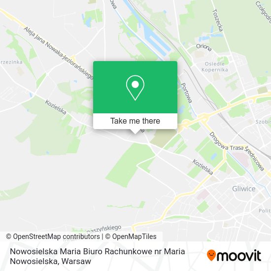 Карта Nowosielska Maria Biuro Rachunkowe nr Maria Nowosielska