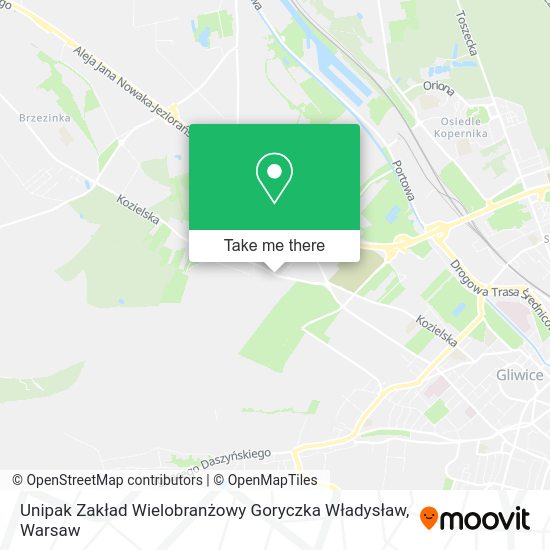 Unipak Zakład Wielobranżowy Goryczka Władysław map