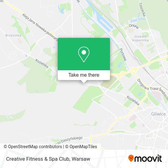 Creative Fitness & Spa Club map