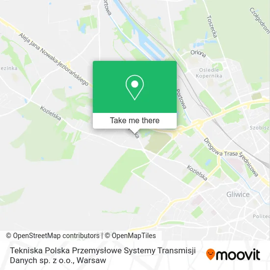 Карта Tekniska Polska Przemysłowe Systemy Transmisji Danych sp. z o.o.