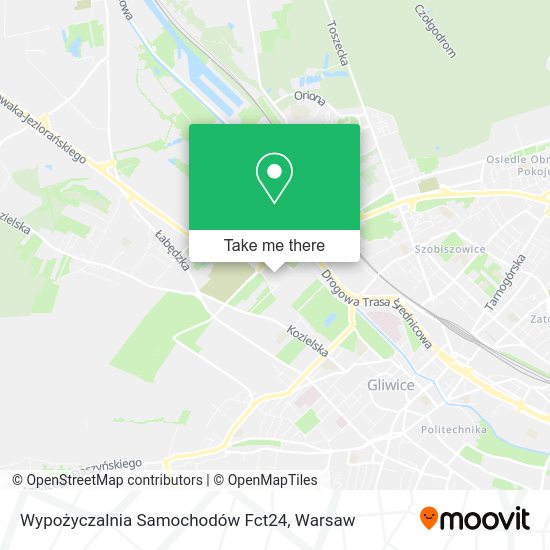 Wypożyczalnia Samochodów Fct24 map