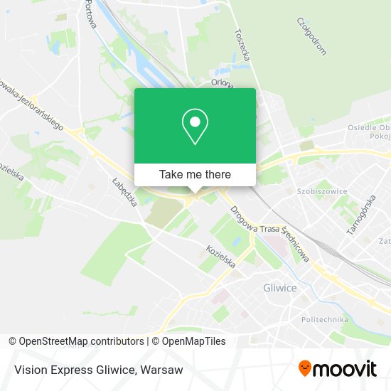 Vision Express Gliwice map