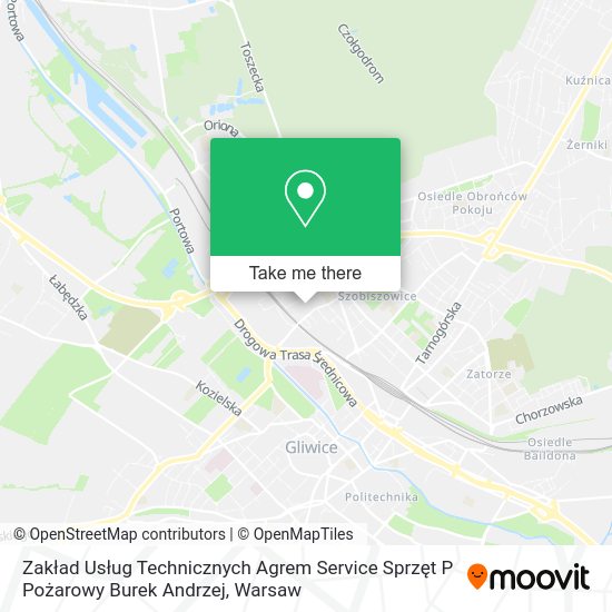 Zakład Usług Technicznych Agrem Service Sprzęt P Pożarowy Burek Andrzej map