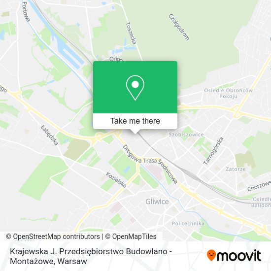 Krajewska J. Przedsiębiorstwo Budowlano - Montażowe map