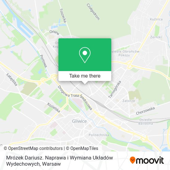 Mrózek Dariusz. Naprawa i Wymiana Układów Wydechowych map