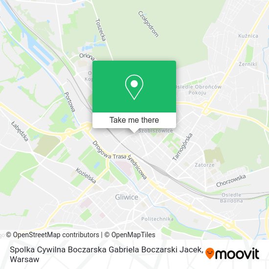 Spolka Cywilna Boczarska Gabriela Boczarski Jacek map