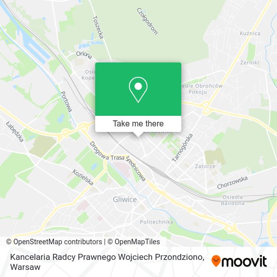 Kancelaria Radcy Prawnego Wojciech Przondziono map