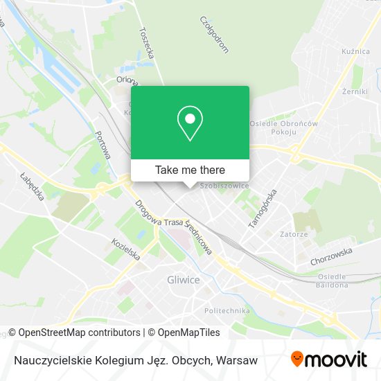 Nauczycielskie Kolegium Jęz. Obcych map