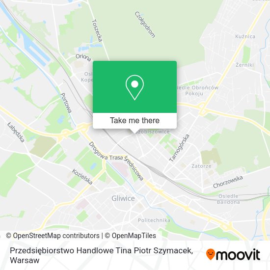 Przedsiębiorstwo Handlowe Tina Piotr Szymacek map