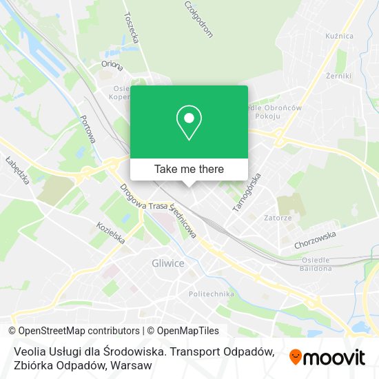 Карта Veolia Usługi dla Środowiska. Transport Odpadów, Zbiórka Odpadów