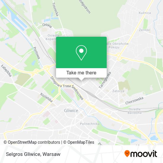 Selgros Gliwice map