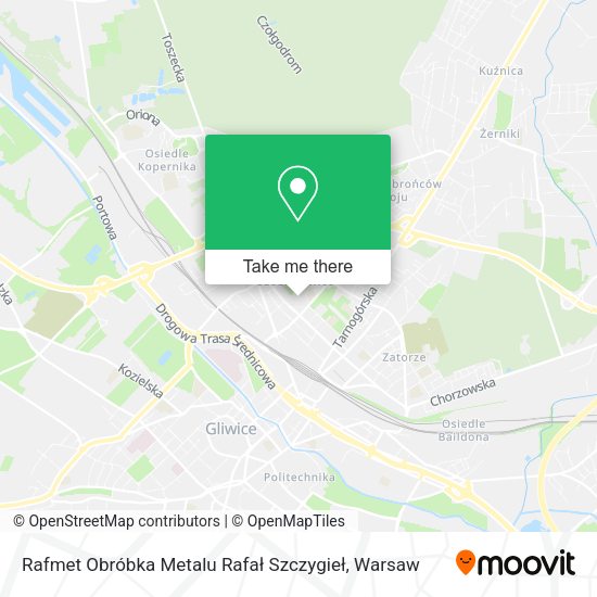 Rafmet Obróbka Metalu Rafał Szczygieł map