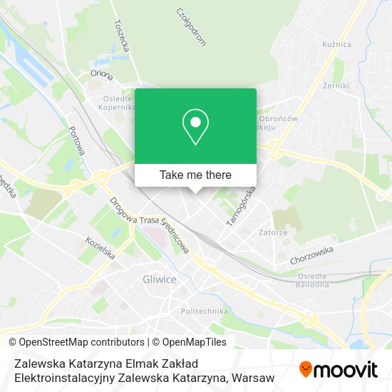 Zalewska Katarzyna Elmak Zakład Elektroinstalacyjny Zalewska Katarzyna map